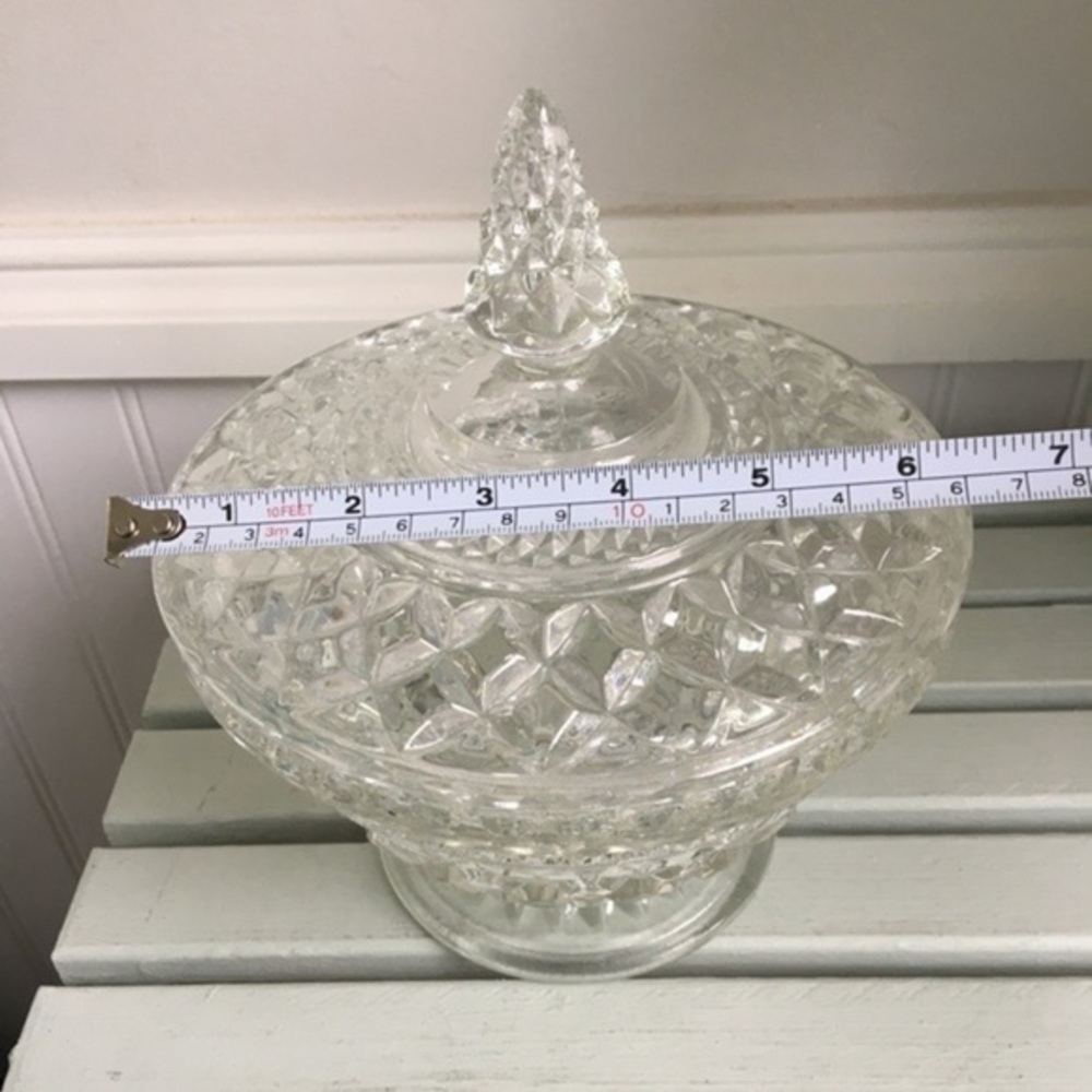 Vintage Anchor Hocking Wexford Covered Candy Dish - Picture 8 of 9